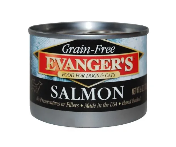 24/6oz Evanger's Grain-Free Wild Salmon For Dogs & Cats - Food